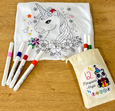 T-shirt à Colorier Splat Planet - Lot Avec 10 Stylos Lavables - Enfant 12-13 Ans