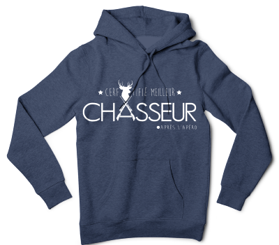 SWEAT CERFTIFIE MEILLEUR CHASSEUR