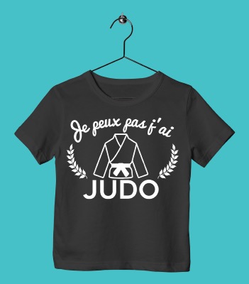 TEE SHIRT ENFANT "JE PEUX PAS J'AI JUDO"