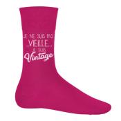 CHAUSSETTES "JE NE SUIS PAS VIEILLE, JE SUIS VINTAGE"