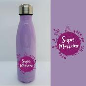 BOUTEILLE ISOTHERME "SUPER MARRAINE" COURONNE DE FLEURS