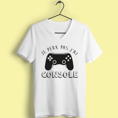 TEE-SHIRT "JE PEUX PAS J'AI CONSOLE"