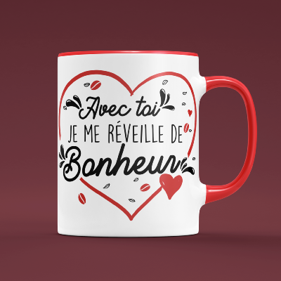 Mug Mon Homme Mon Bonheur