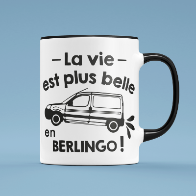 MUG "LA VIE EST PLUS BELLE EN BERLINGO"