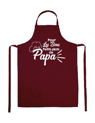 TABLIER "POUR LES BONS PETITS PLATS DE PAPA"