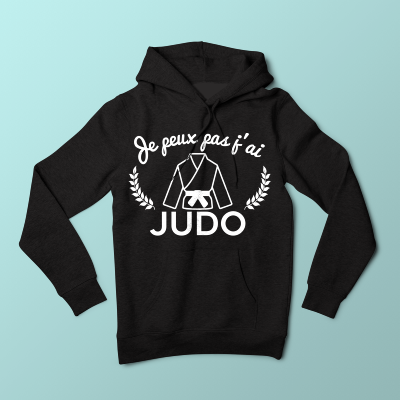 Sweat Capuche Adulte J'peux pas j'ai judo