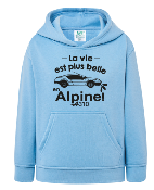 SWEAT ENFANT " LA VIE EST PLUS BELLE EN ALPINE"