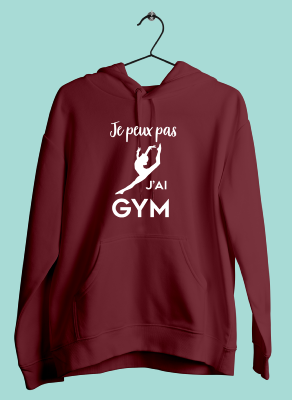 SWEAT "JE PEUX PAS J'AI GYM" (SAUT)