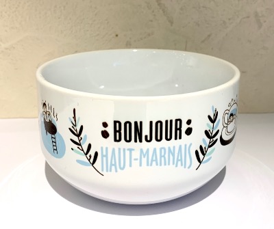 BOL "BONJOUR HAUT-MARNAIS" BLEU