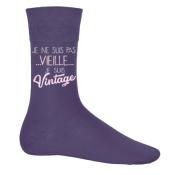 CHAUSSETTES "JE NE SUIS PAS VIEILLE, JE SUIS VINTAGE"