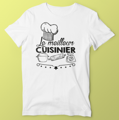 TEE-SHIRT  "LE MEILLEUR CUISINIER"