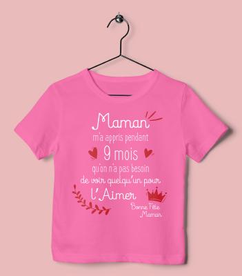 T-SHIRT " MAMAN M'A APPRIS"