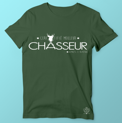 TEE-SHIRT "LE MEILLEUR CHASSEUR APRES L'APERO"