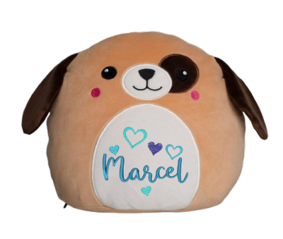 PELUCHE CHIEN RONDE PERSONNALISABLE