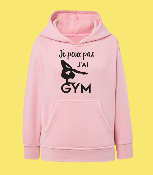 SWEAT ENFANT " JE PEUX PAS J'AI GYM" (SOL)