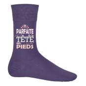 CHAUSSETTES "PARFAITE DE LA TÊTE AUX PIEDS"