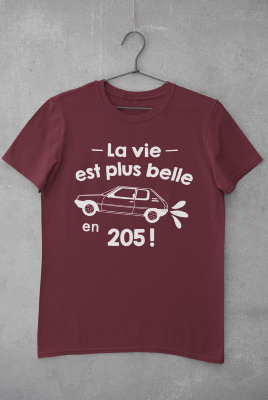 TEE-SHIRT "LA VIE EST PLUS BELLE EN 205"