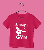 TEE SHIRT ENFANT "JE PEUX PAS J'AI GYM" (SOL)