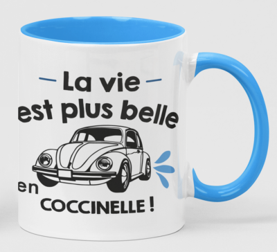 MUG "LA VIE EST PLUS BELLE EN COCCINELLE"