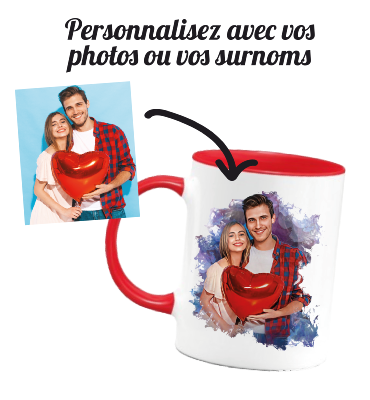 Tasse Saint-Valentin personnalisé