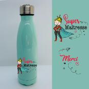 BOUTEILLE ISOTHERME "SUPER MAÎTRESSE" HÉROÏNE BLONDE