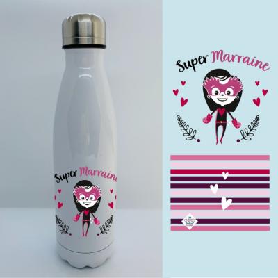 BOUTEILLE ISOTHERME "SUPER MARRAINE"