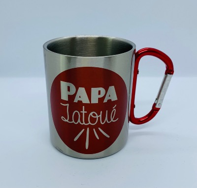 Tasse inox "Papa Tatoué"