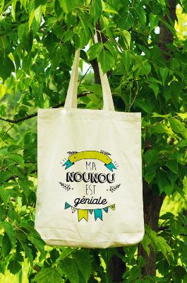 TOTEBAG "NOUNOU GENIALE"