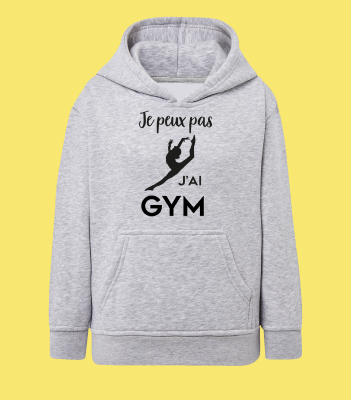 SWEAT ENFANT " JE PEUX PAS J'AI GYM" (SAUT)