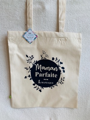 TOTEBAG "MAMAN PARFAITE & MANIAQUE"