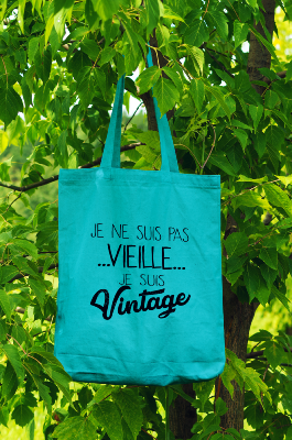 TOTEBAG JE NE SUIS PAS VIEILLE JE SUIS VINTAGE