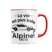 MUG "LA VIE EST PLUS BELLE EN ALPINE"