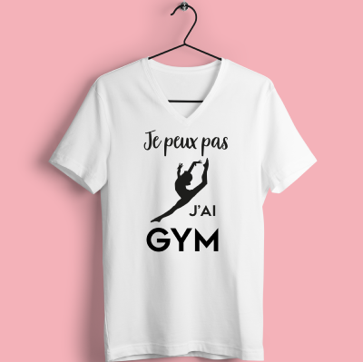 TEE-SHIRT "JE PEUX PAS J'AI GYM" (SAUT)