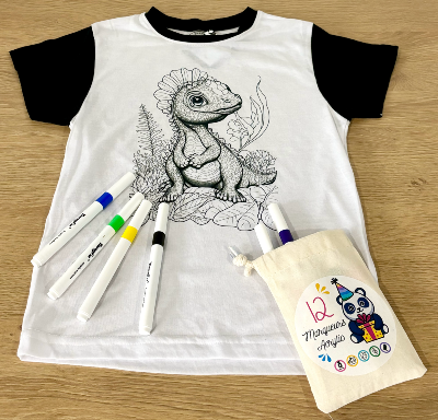 Mandala à Peindre Et Colorier Pour Enfants T-Shirt - Créativité DIY Textile