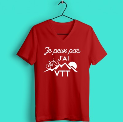 T Shirt J'peux pas j'ai VTT - Pour Homme