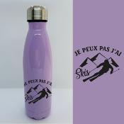 BOUTEILLE ISOTHERME "JE PEUX PAS J’AI SKIS"