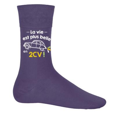 CHAUSSETTES "LA VIE EST PLUS BELLE EN 2CV"