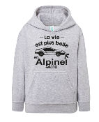 SWEAT ENFANT " LA VIE EST PLUS BELLE EN ALPINE"