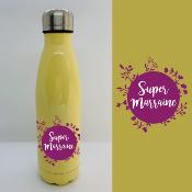 BOUTEILLE ISOTHERME "SUPER MARRAINE" COURONNE DE FLEURS