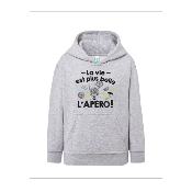 SWEAT ENFANT " LA VIE EST PLUS BELLE À L'APÉRO"