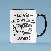 MUG "LA VIE EST PLUS BELLE EN COMBI"