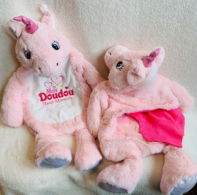 PELUCHE PORTE PYJAMA LICORNE PERSONNALISABLE