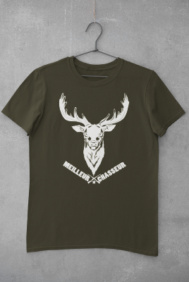 TEE-SHIRT "MEILLEUR CHASSEUR" CERF