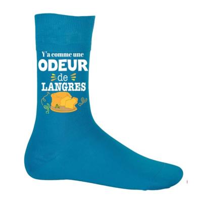 CHAUSSETTES "Y’A COMME UNE ODEUR DE LANGRES"