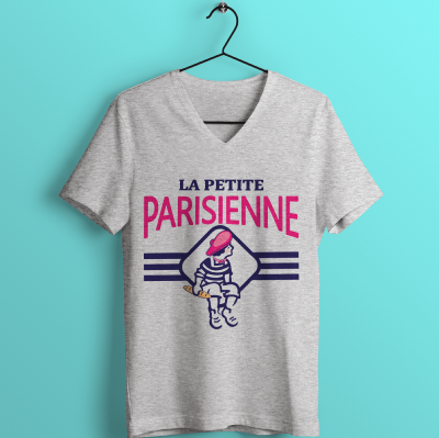 TEE-SHIRT FEMME  " LA PETITE PARISIENNE"