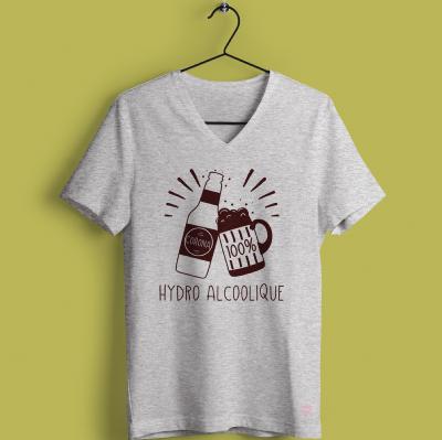 TEE-SHIRT "CORONA 100% HYDRO ALCOOLIQUE"