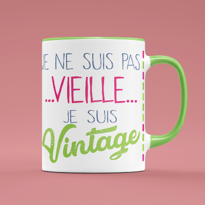 MUG JE NE SUIS PAS VIEILLE JE SUIS VINTAGE