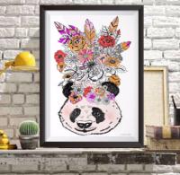 PANDA A COLORIER